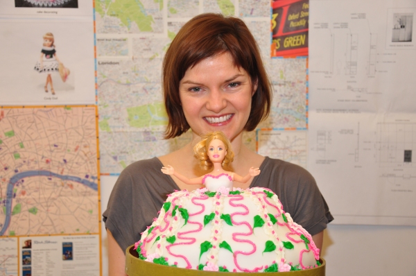 Mary Bacon with her Sindy Doll Cake Photo